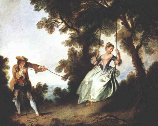 The Swing by Nicolas Lancret, hand-painted oil painting reproduction