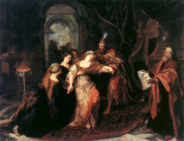 The Swooning of Esther by Antoine Coypel, hand-painted oil painting reproduction