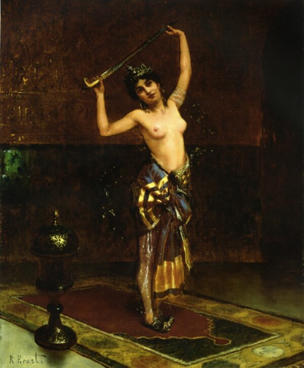 The Sword Dancer by Rudolf Ernst, hand-painted oil painting reproduction