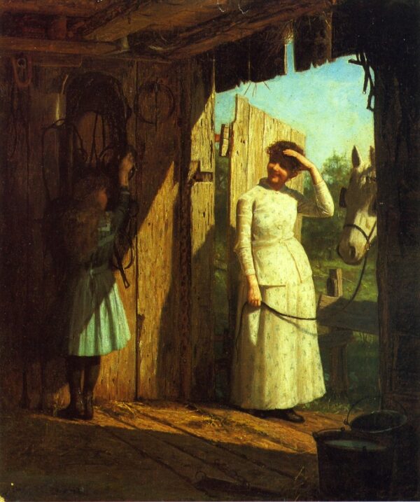 The Tack Room by De Scott Evans, hand-painted oil painting reproduction