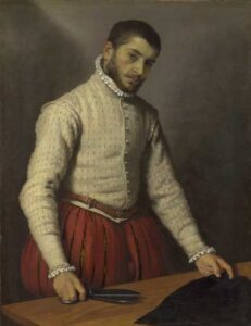 The Tailor (Il Tagliapanni) by Giovanni Battista Moroni, hand-painted oil painting reproduction