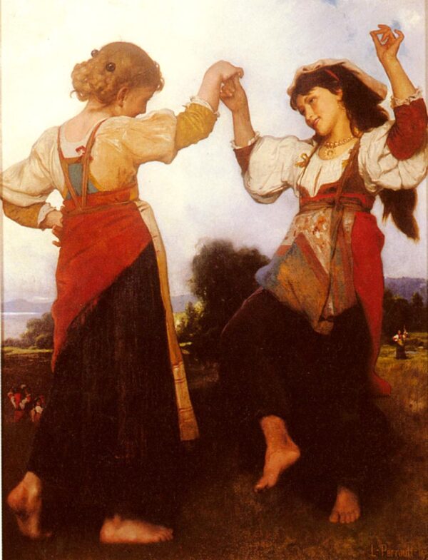 The Tarantella by Leon Bazile Perrault, hand-painted oil painting reproduction