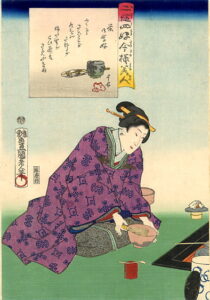 The Tea Ceremony by Utagawa Kunisada, hand-painted oil painting reproduction