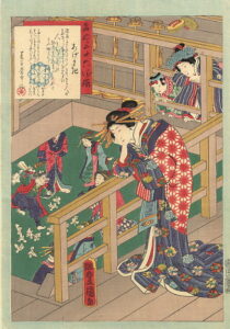 The Tea House by Utagawa Kunisada, hand-painted oil painting reproduction