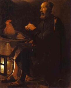 The Tears Of Saint Peter by Georges de La Tour, hand-painted oil painting reproduction