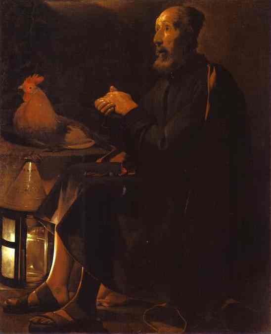 The Tears Of Saint Peter by Georges de La Tour, hand-painted oil reproduction