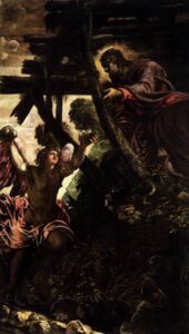 The Temptation of Christ by Tintoretto, hand-painted oil painting reproduction