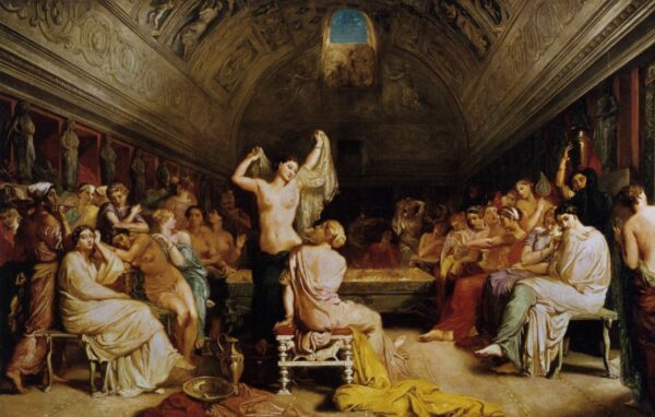 The Tepidarium by Théodore Chassériau, hand-painted oil painting reproduction