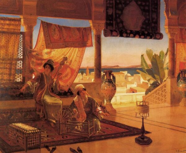The Terrace by Rudolf Ernst, hand-painted oil painting reproduction