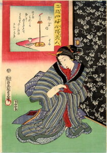 The Theatre-Lover by Utagawa Kunisada, hand-painted oil painting reproduction