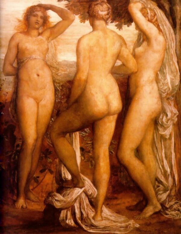 The Three Graces by George Frederic Watts, hand-painted oil painting reproduction