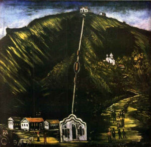 The Tiflis Funicular by Niko Pirosmani, hand-painted oil painting reproduction