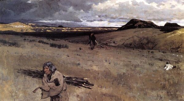 The Toilers of the Plains by Henry Farny, hand-painted oil painting reproduction