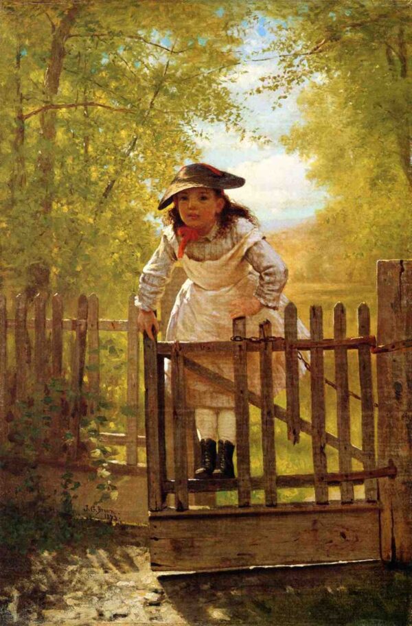 The Tomboy by John G Brown, hand-painted oil painting reproduction