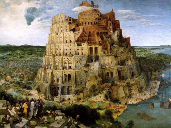 The Tower of Babel by Pieter Brueghel the Elder, hand-painted oil painting reproduction