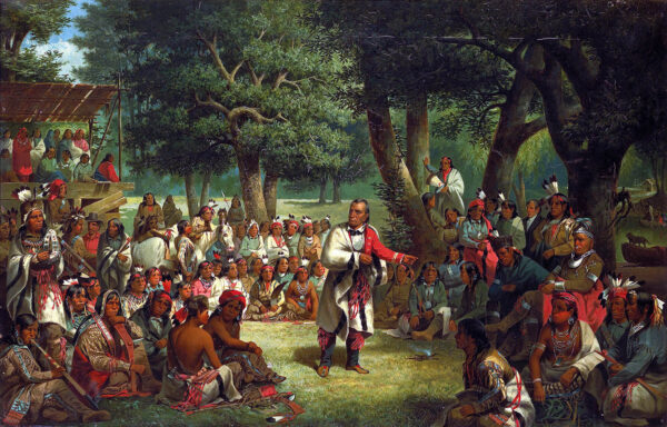 The Trial of Red Jacket by John Mix Stanley, hand-painted oil painting reproduction
