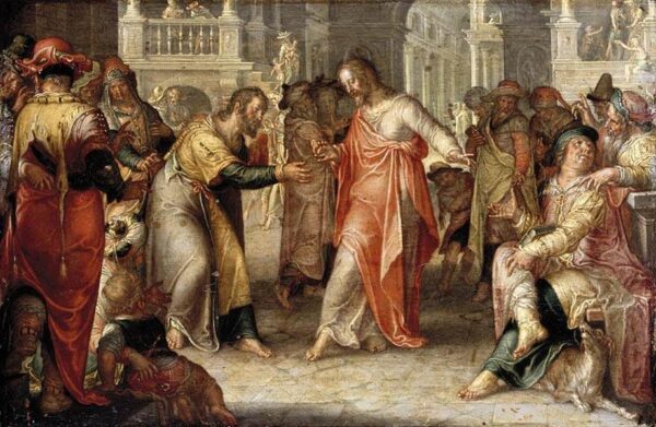 The Tribute Money by Joachim Wtewael, hand-painted oil painting reproduction