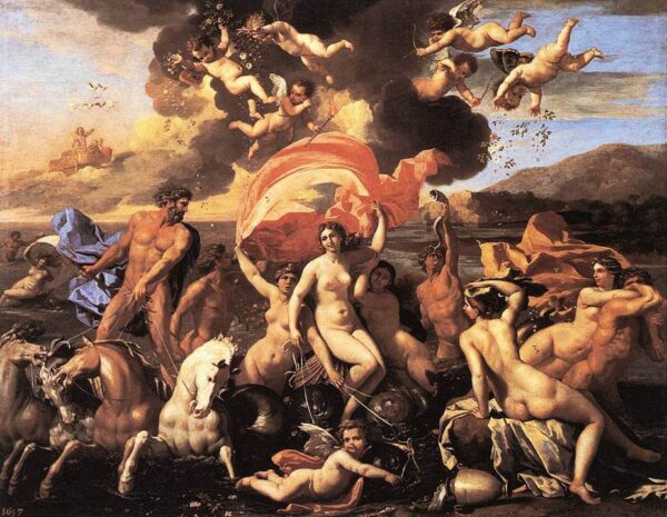 The Triumph of Neptune by Nicolas Poussin, hand-painted oil painting reproduction