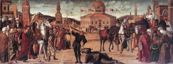 The Triumph of Saint George by Vittore Carpaccio, hand-painted oil painting reproduction