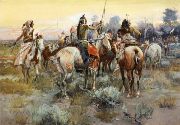 The Truce by Charles Marion Russell, hand-painted oil painting reproduction