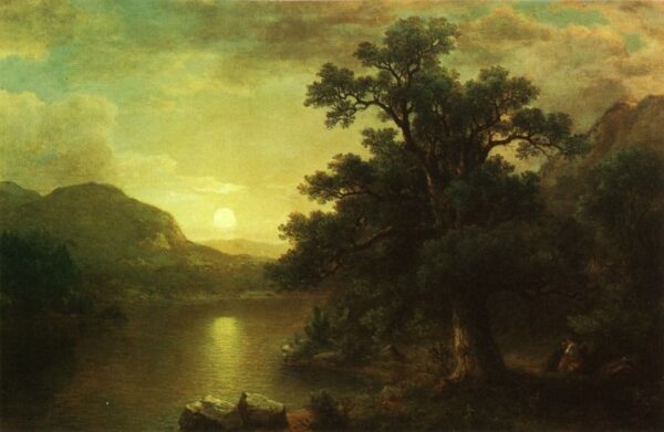 The Trysting Tree by Asher B Durand, hand-painted oil painting reproduction