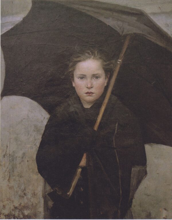 The Umbrella by Marie Bashkirtseff, hand-painted oil painting reproduction