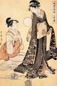The Upper Class by Kitagawa Utamaro, hand-painted oil painting reproduction