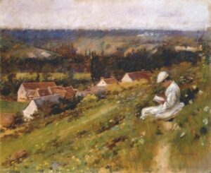 The Valley of Arconville by Theodore Robinson, hand-painted oil painting reproduction