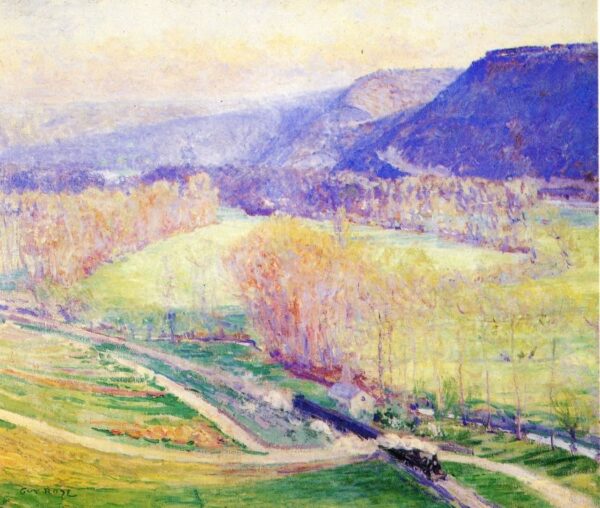 The Valley of the Seine by Guy Rose, hand-painted oil painting reproduction