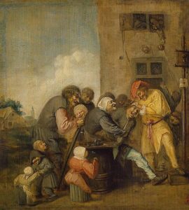 The Village Charlatan by Adriaen Brouwer, hand-painted oil painting reproduction