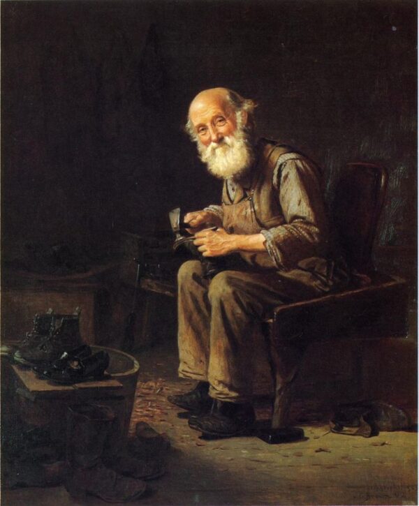The Village Cobbler by John G Brown, hand-painted oil painting reproduction