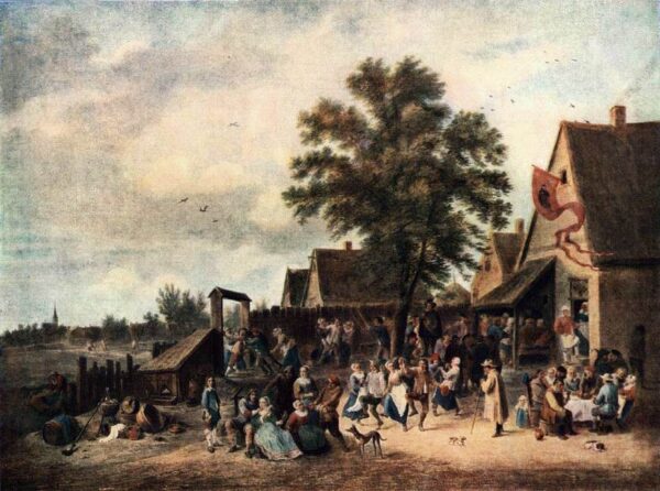 The Village Feast by David Teniers the Younger, hand-painted oil painting reproduction