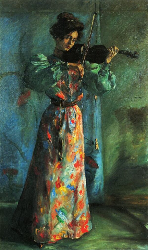 The Violinist by Lovis Corinth, hand-painted oil painting reproduction