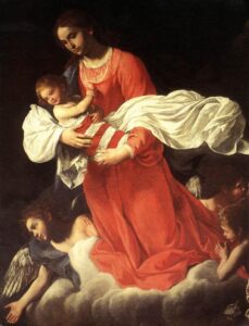 The Virgin and the Child with Angels by Giovanni Baglione, hand-painted oil painting reproduction