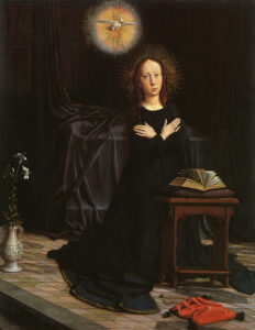 The Virgin of the Annunciation b by Gerard David, hand-painted oil painting reproduction
