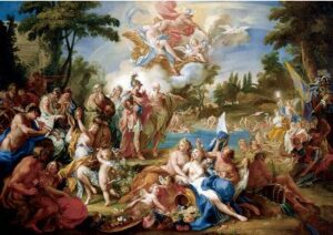 The Vision of Aeneas in the Elysian Fields by Sebastiano Conca, hand-painted oil painting reproduction