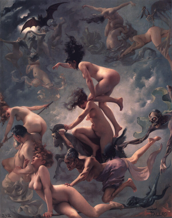 The Vision of Faust by Luis Ricardo Falero, hand-painted oil painting reproduction
