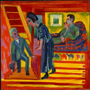 The Visit by Ernst Ludwig Kirchner, hand-painted oil painting reproduction