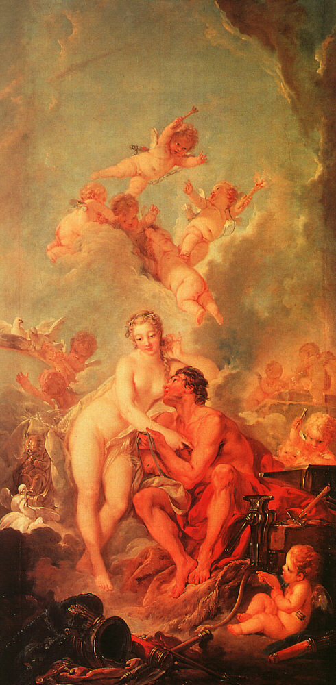 The Visit of Venus to Vulcan by François Boucher, hand-painted oil reproduction