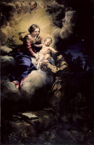 The Visitation of St Francis 1641 by Pietro da Cortona, hand-painted oil painting reproduction