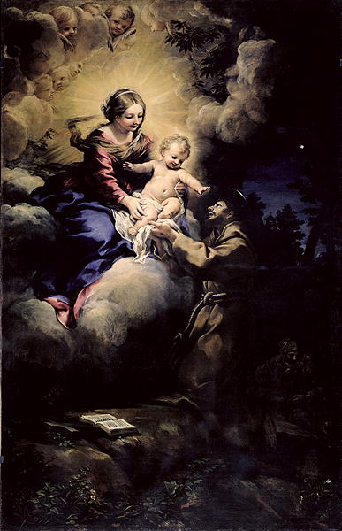 The Visitation of St Francis 1641 by Pietro da Cortona, hand-painted oil reproduction
