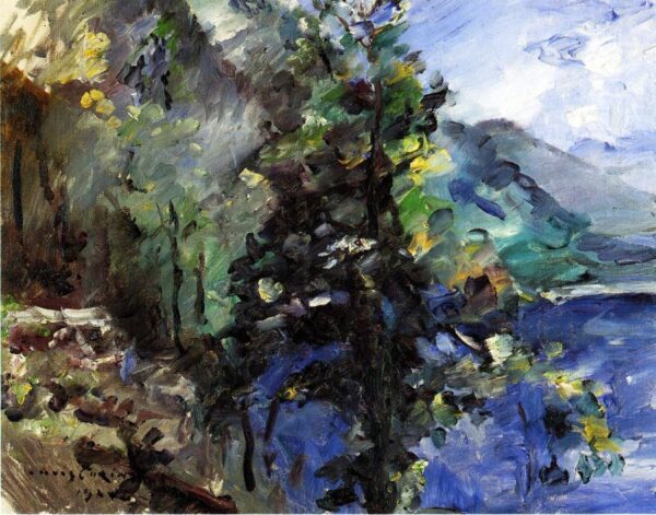 The Walchensee with the Slope of the Jochberg by Lovis Corinth, hand-painted oil painting reproduction