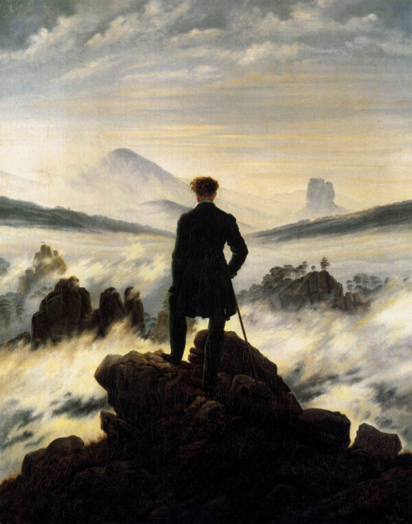 The Wanderer by Caspar David Friedrich, hand-painted oil painting reproduction