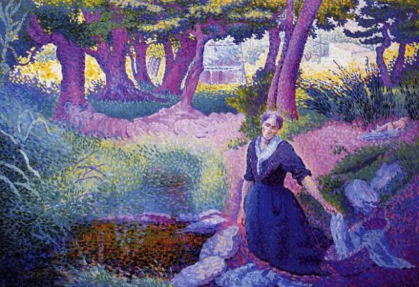 The Washerwoman by Henri Edmond Cross, hand-painted oil painting reproduction