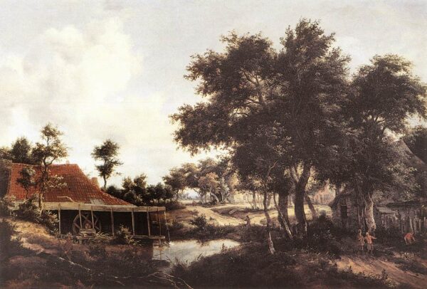 The Water Mill III by Meyndert Hobbema, hand-painted oil painting reproduction