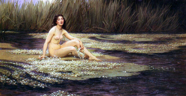 The Water Nymph by Herbert Draper, hand-painted oil painting reproduction