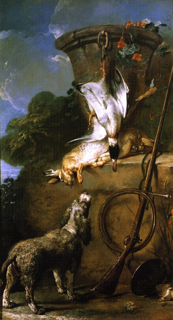 The Water Spaniel by Jean-Baptiste-Siméon Chardin, hand-painted oil painting reproduction