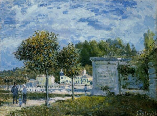 The Watering Place at Marly by Alfred Sisley, hand-painted oil painting reproduction