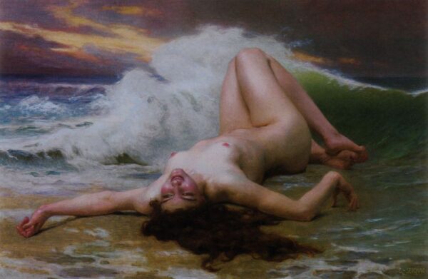 The Wave by Guillaume Seignac, hand-painted oil painting reproduction