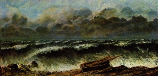 The Waves by Gustave Courbet, hand-painted oil painting reproduction